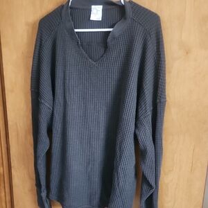 Offline By Aerie Waffle Shirt With Thumbholes